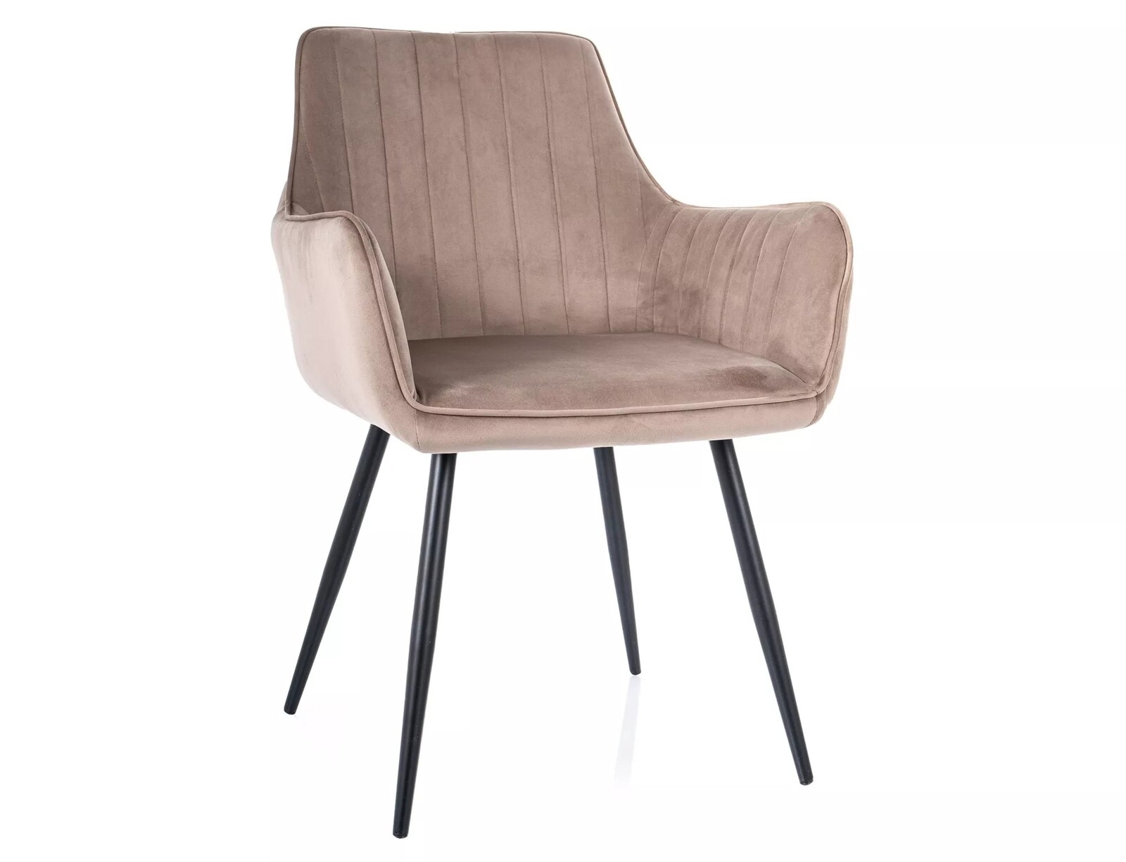 Jídelní křeslo Apple tmavě béžové/černé