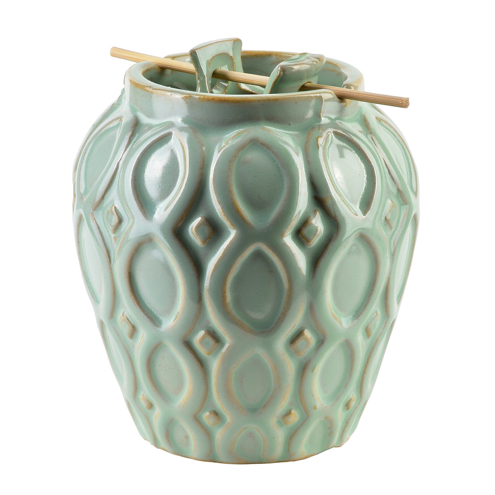 Keramická aroma lampa LILO 11,5 cm zelená