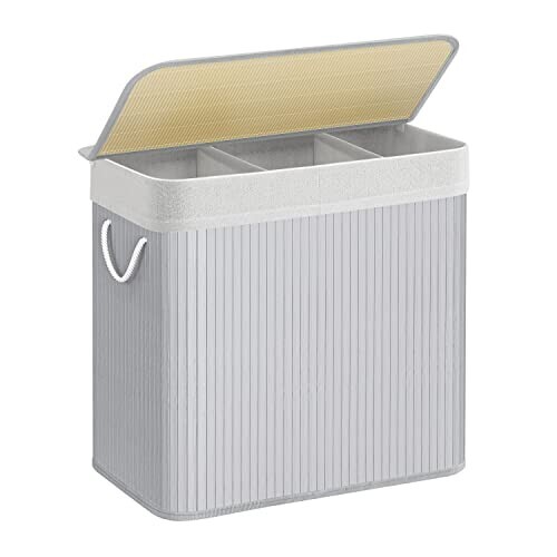 Koš na prádlo Launda 150 l šedý