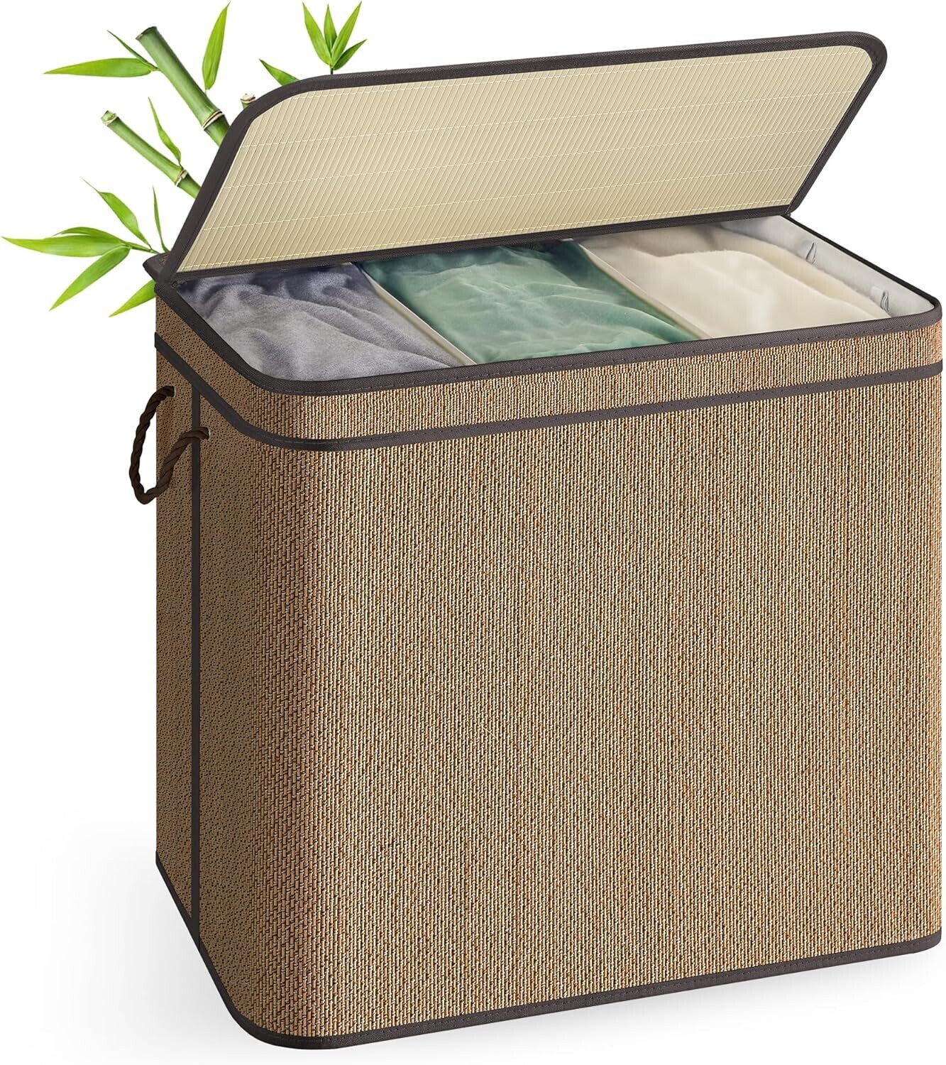 Koš na prádlo Melly170 l hnědý