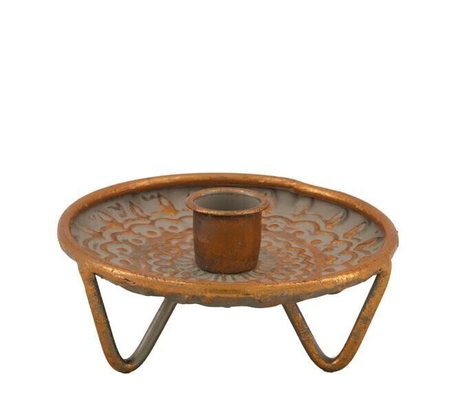 Kovový svícen NOSTALGY měděný