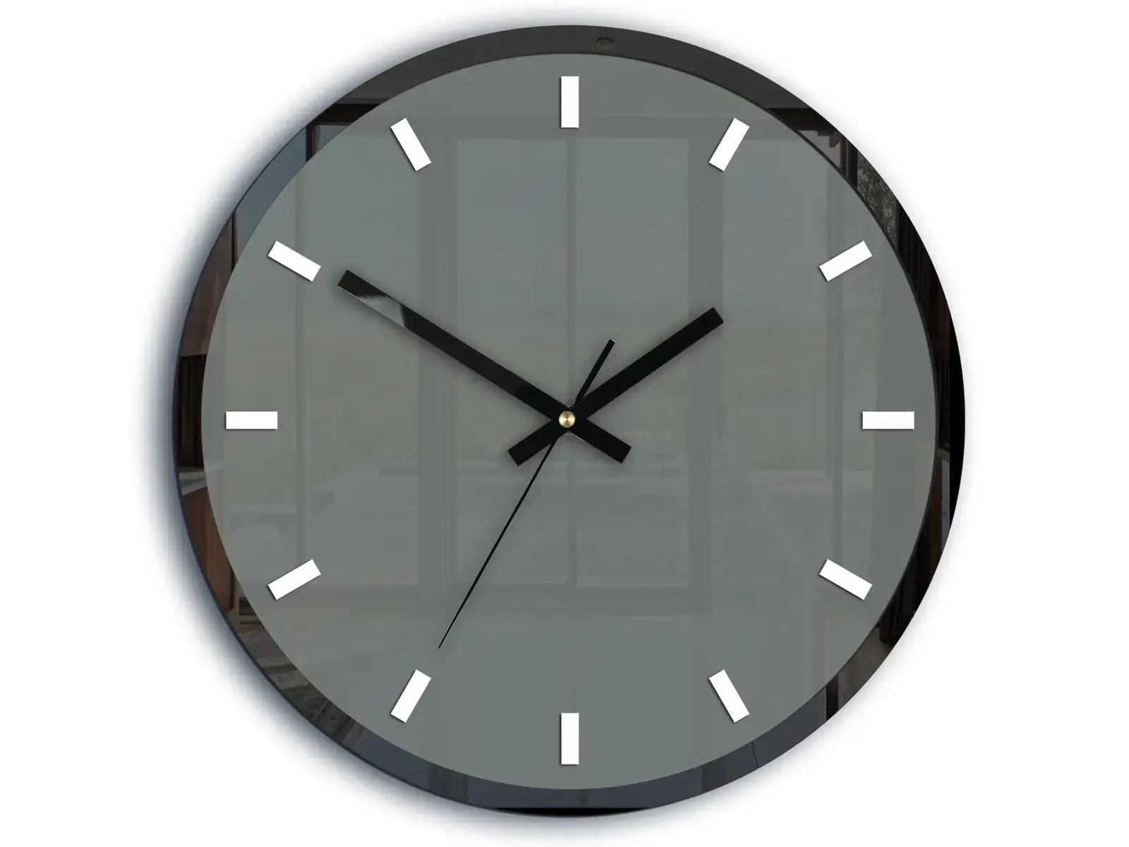 Nástěnné hodiny Rolo 30 cm šedé