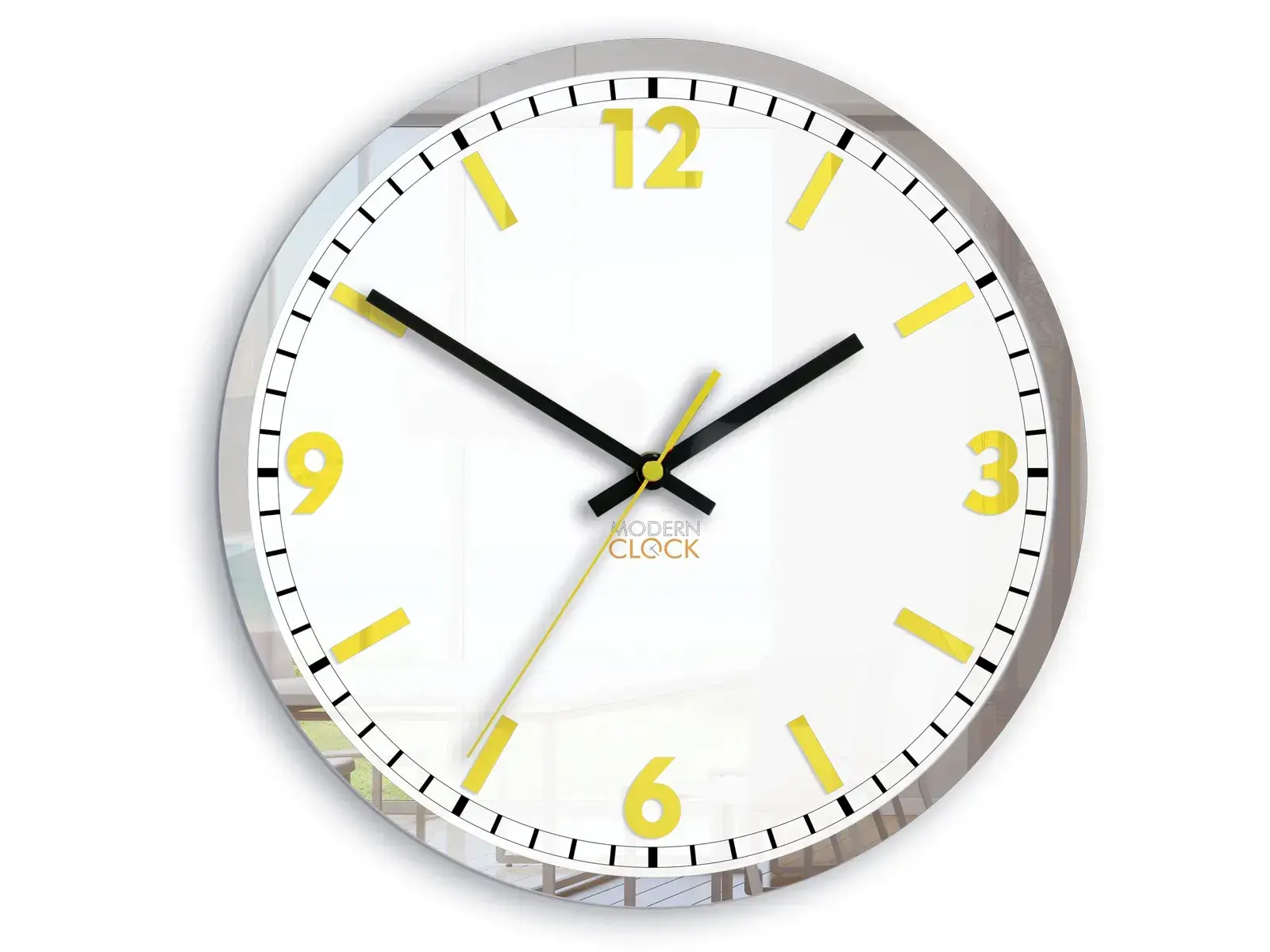 Nástěnné hodiny Solar 30 cm žluté