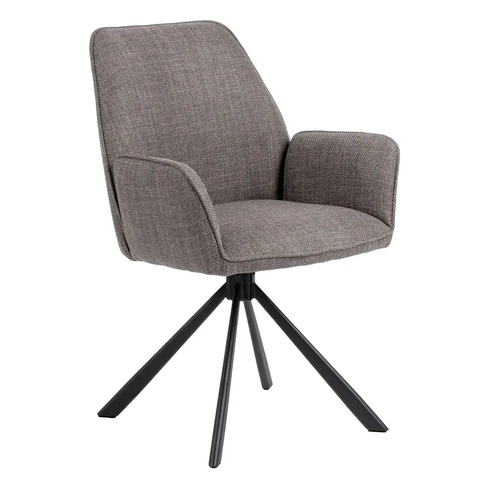 Otočné jídelní křeslo Glenda šedé