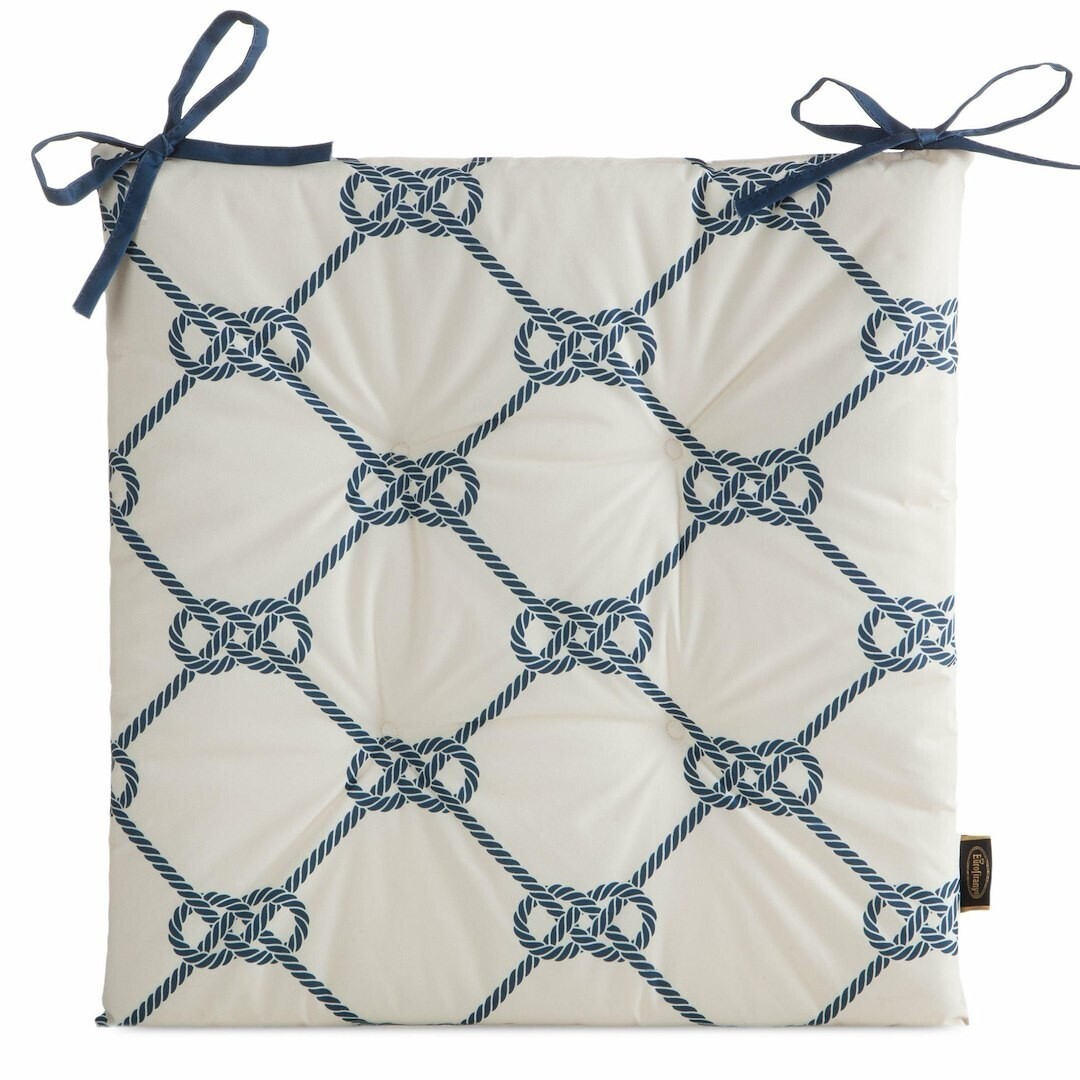 Podsedák na židli GARDEN 43x43 cm bílý/modrý