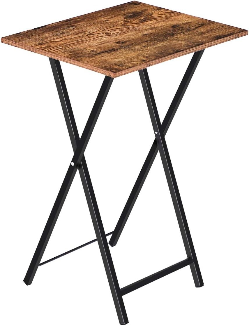 Skladací odkladací stolík Vasagle Abby hnedý/čierny