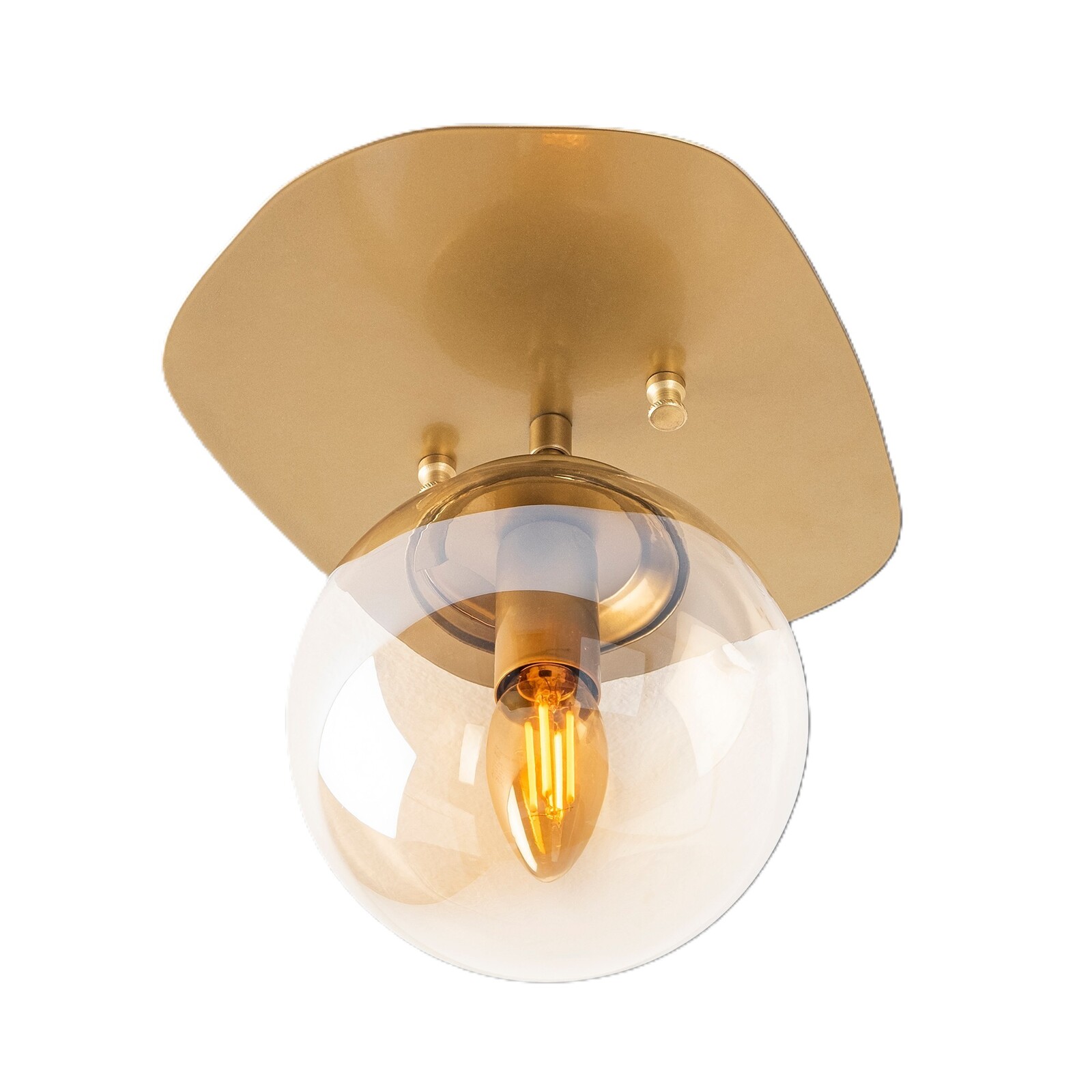 Stropní svítidlo Well II zlaté/čiré