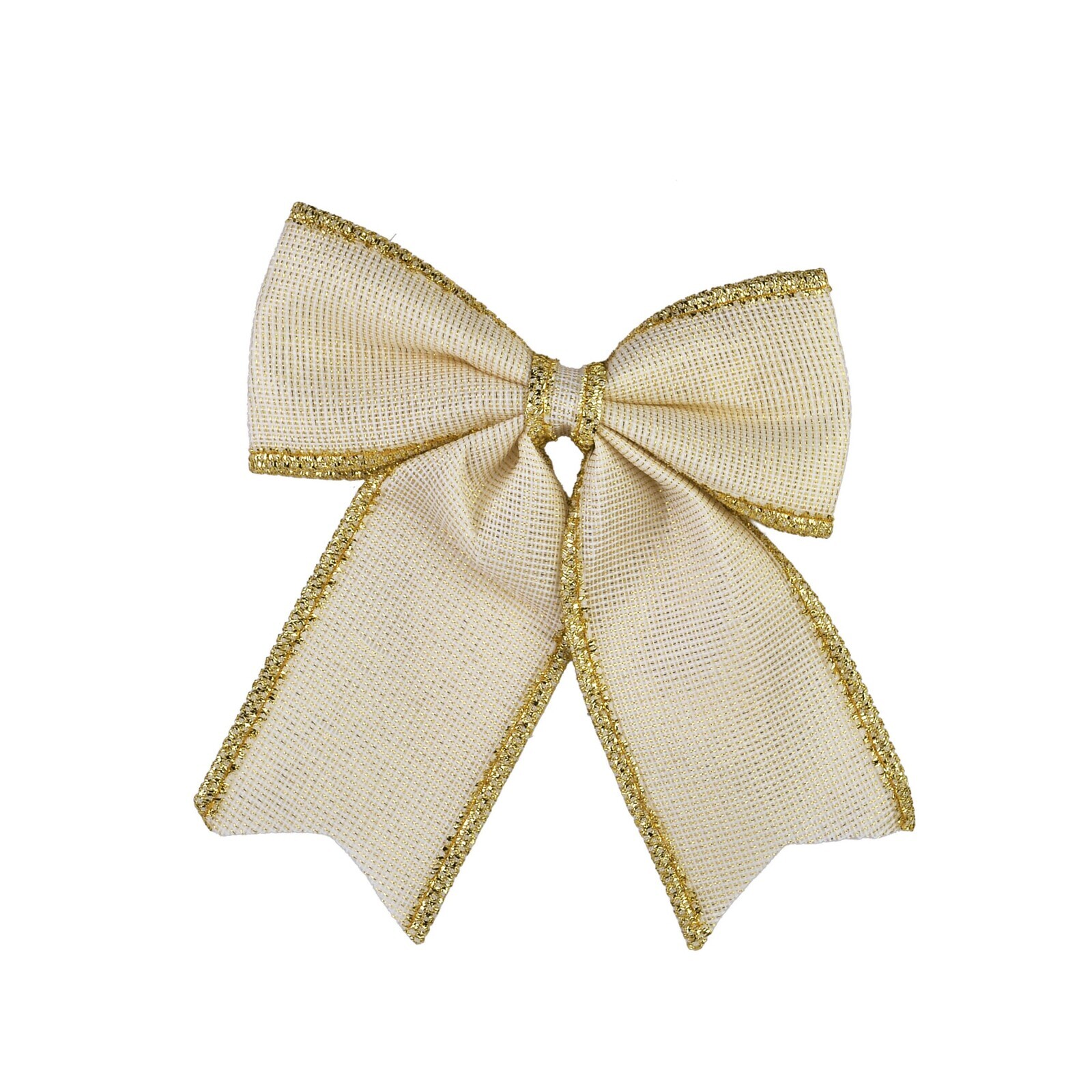 Vánoční dekorativní mašle Santa Lila 18x20 cm béžová