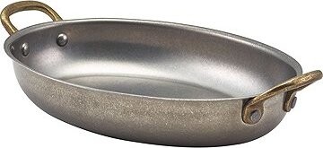 GENWARE Servírovací hrnec oválný, nerez Vintage, objem 0,7 l, výška 4 cm