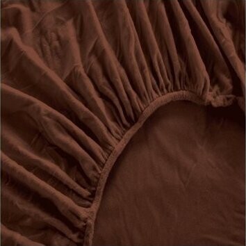 TEXTILOMANIE Prestieradlo mikroplyš Brone 180 × 200 cm hnedé