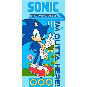 Kaptan Dětská osuška Nezastavitelný Ježek Sonic