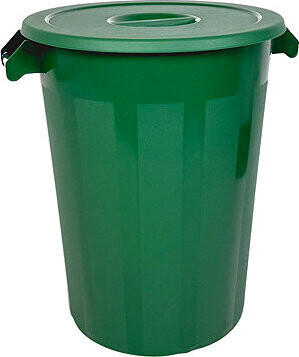 Denox Nádoba na odpad s vekom INDUSTRIAL, 100 l, gastro, zelený, pevný plast