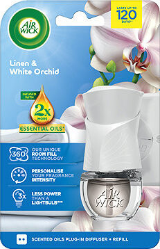 AIR WICK Electric komplet Bielizeň a biela orchidea 19 ml
