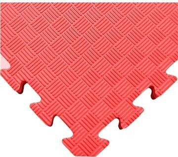 SEDCO Jednofarebná podložka fitness 100 × 100 × 1,3 cm červená