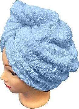 Kaptan Rychleschnoucí froté turban na vlasy, modrý