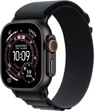 Apple Watch Ultra 3 49 mm Čierny titán s čiernym alpským ťahom – M