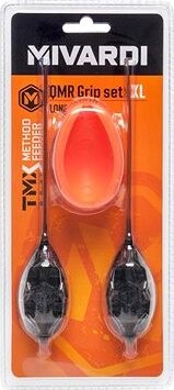 Mivardi sada kŕmidiel Method Feeder set QMR Grip Long XL (50 g + 60 g + mould)