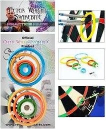 Red Dragon Peter Wright Snakebite Practice Rings – tréningové krúžky na sisalový terč