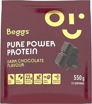 Beggs Pure Power Protein Dark Chocolate 550 g
