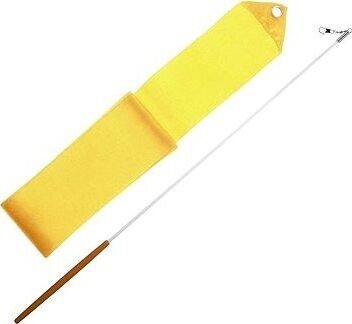 EFFEA Gymnastická stuha + tyčka – žltá