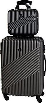 BERTOO cestovný kufor Milano – tmavo sivý sada 2 v 1