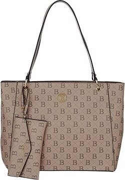BERTOO Dámska kabelka Federica beige logo