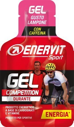Enervit Gel s kofeínom 6× 25 ml, malina