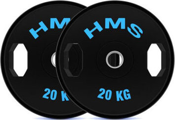 HMS Súprava pogumovaných olympijských kotúčov TOG20 2× 20 kg