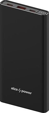AlzaPower Metal Gen2 10000 mAh Power Delivery (22,5 W) čierna