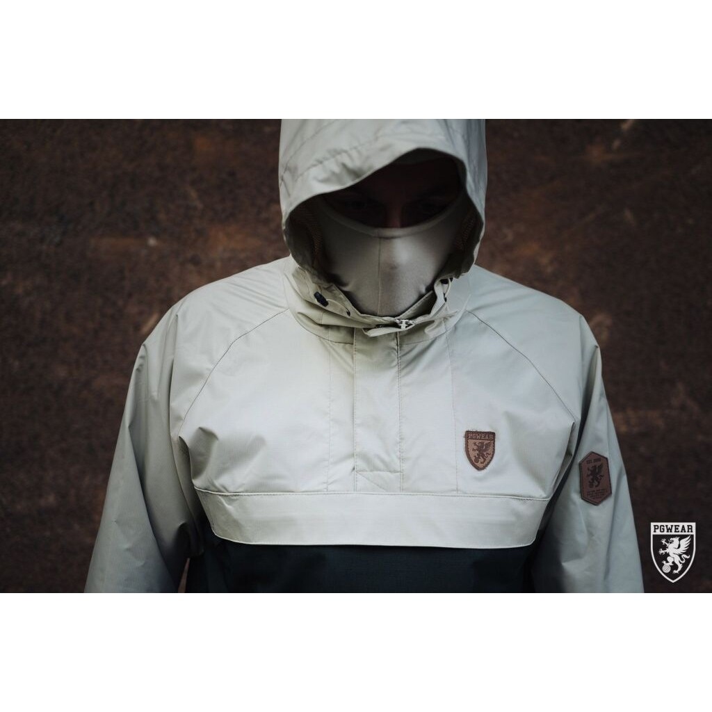 Bunda PGwear Riot - béžová-zelená, 3XL