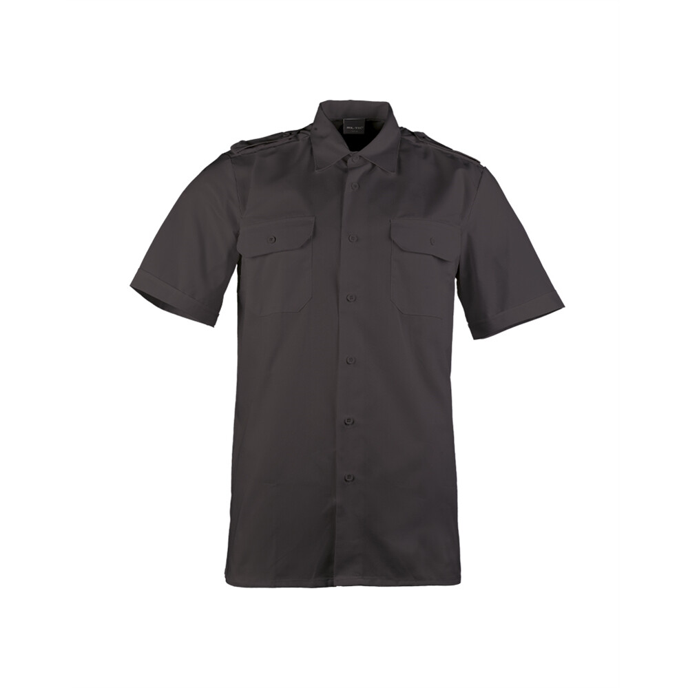 Košeľa Servis s krátkym rukávom - čierna, 3XL