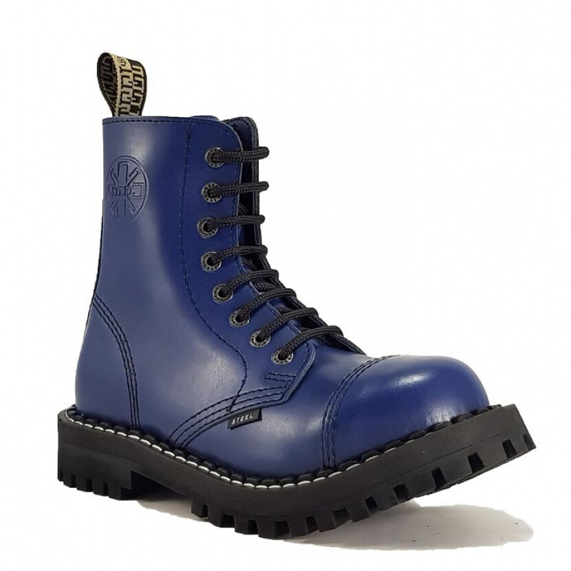 Topánky Steel 8-dierkové - modré, 37