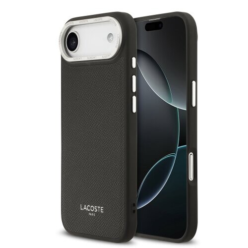Lacoste PU Leather Champs Elysees MagSafe Zadní Kryt pro iPhone Air Black