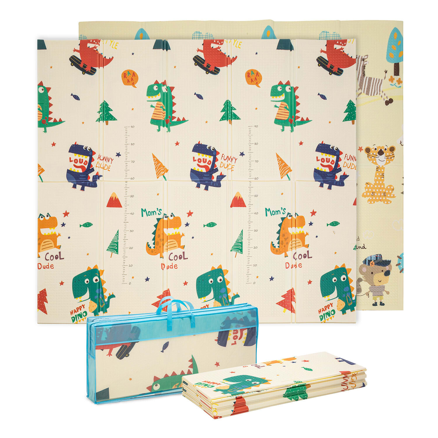 Babify Podložka na hranie, skladacia, 1cm, motív dinosaurus