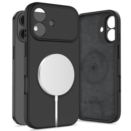Tech-Protect Silicone MagSafe kryt na iPhone 17, čierny
