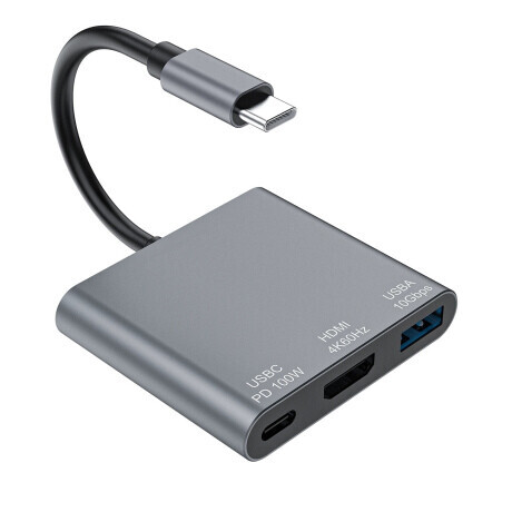 MG WHCH-01 HUB adaptér - USB-C PD 100W / HDMI 4K / USB 10Gbps šedý