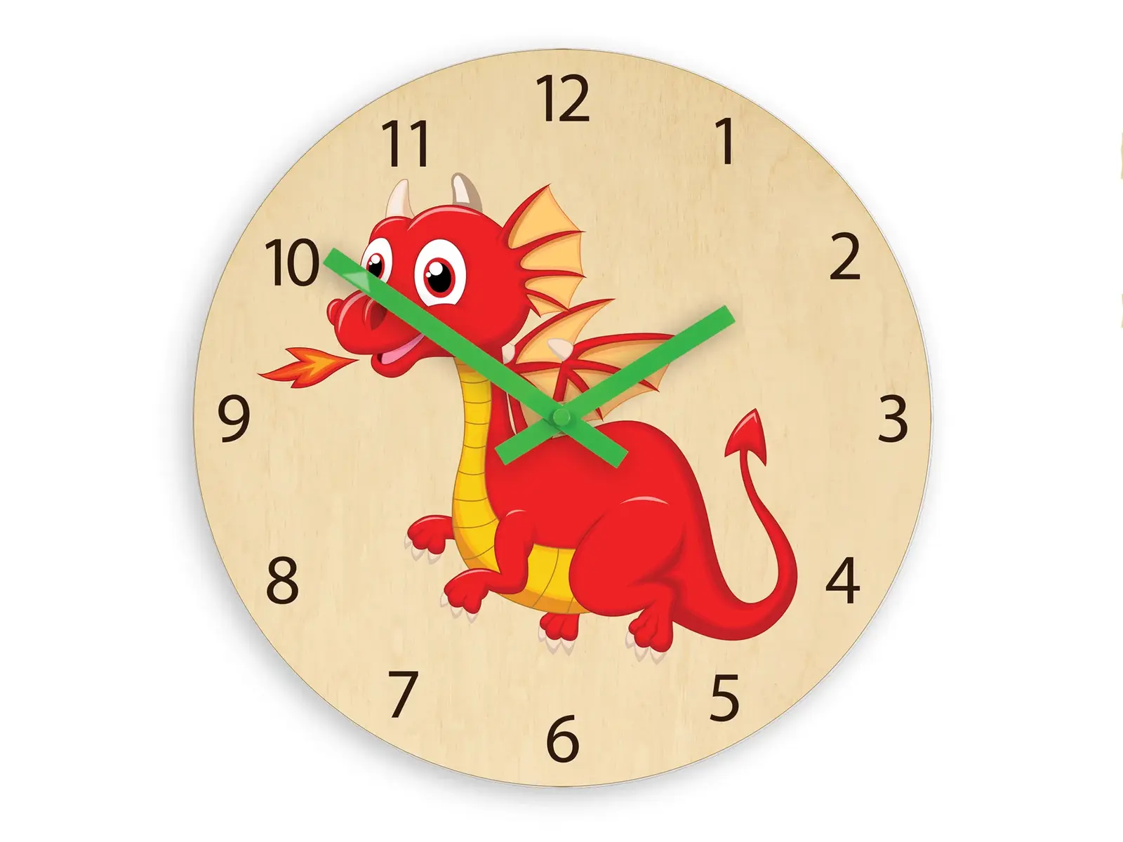 Dětské nástěnné hodiny Ami Drak 30 cm vícebarevné
