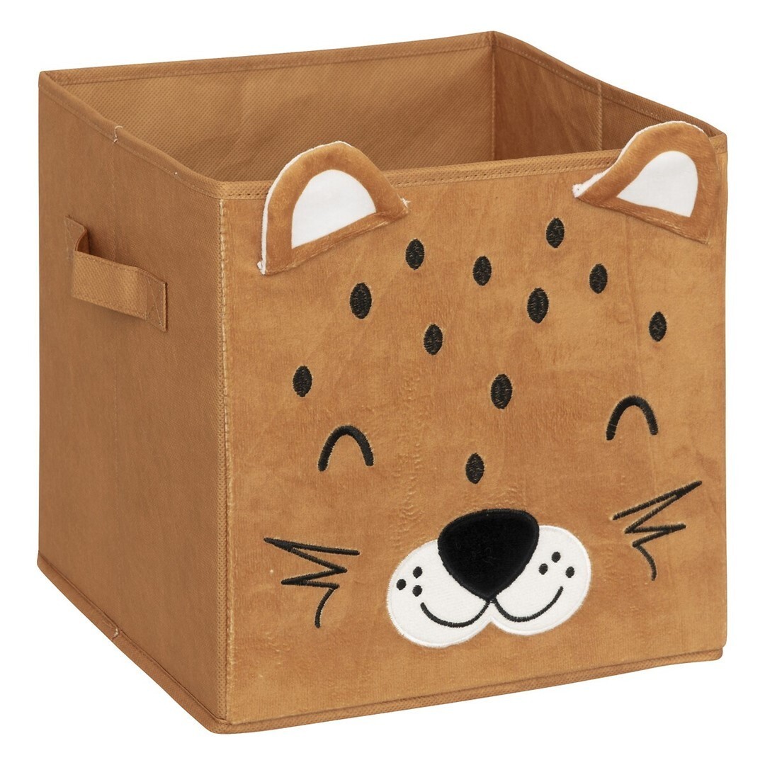 Dětský úložný box Leopard hnědý