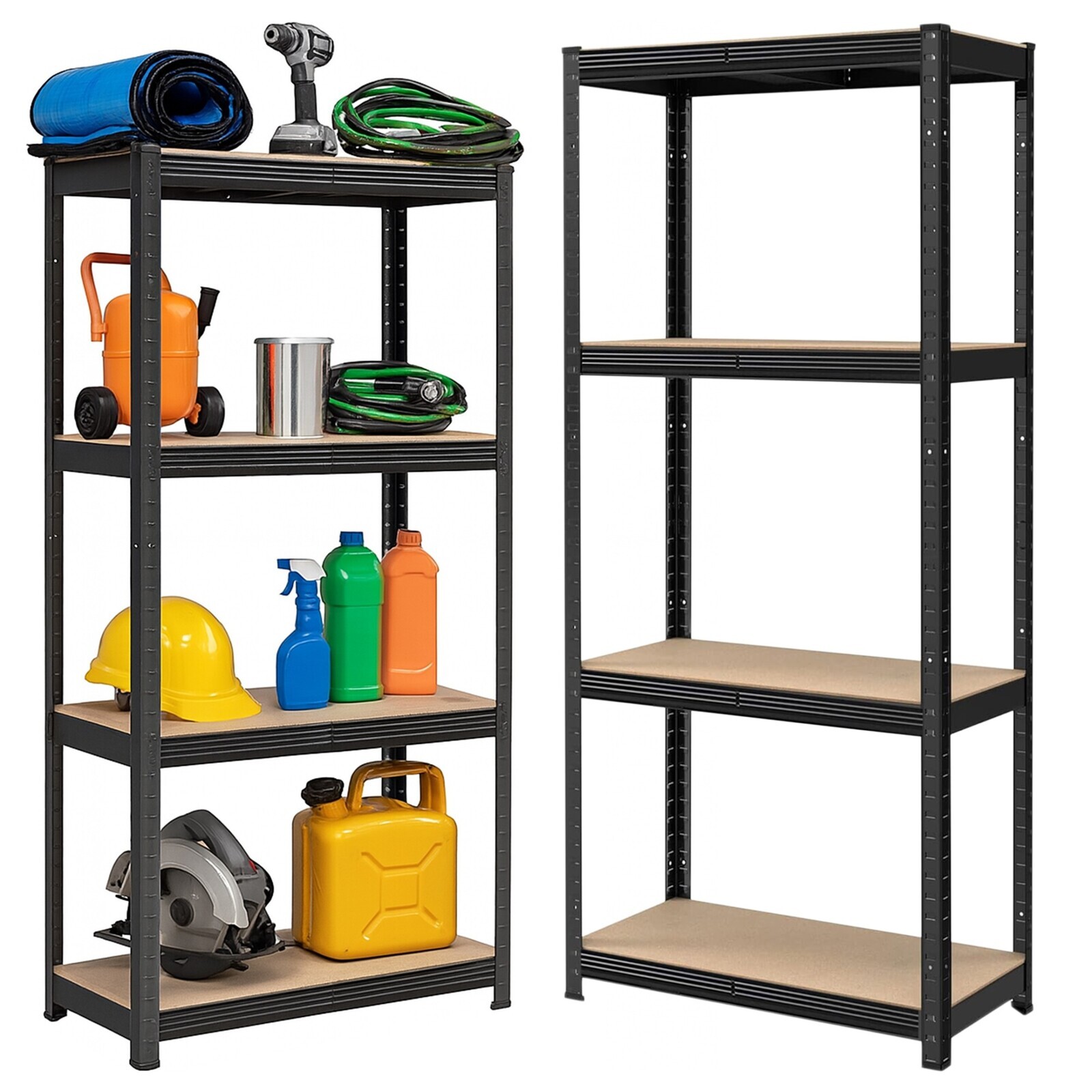 Dílenský regál IRONHOLD 174x80 cm černý