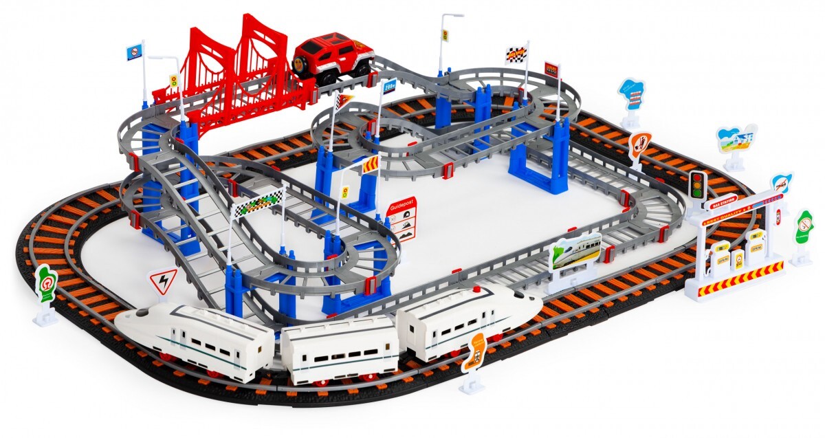 Dve dráhy Mesto viacfarebné