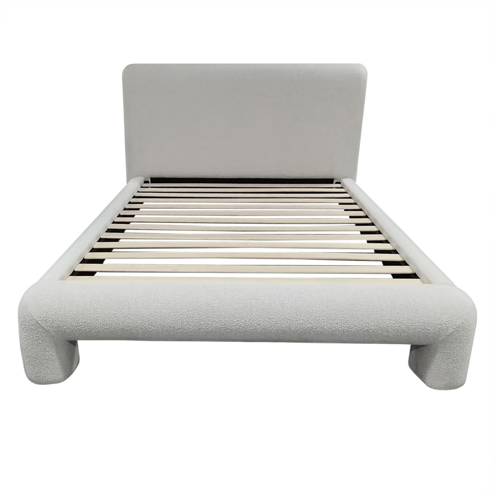 Dvoulůžková čalouněná postel Rolly 160x200 šedá