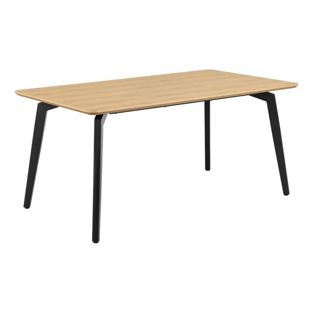 Jídelní stůl Cadiz 160 cm dub přírodní/černý