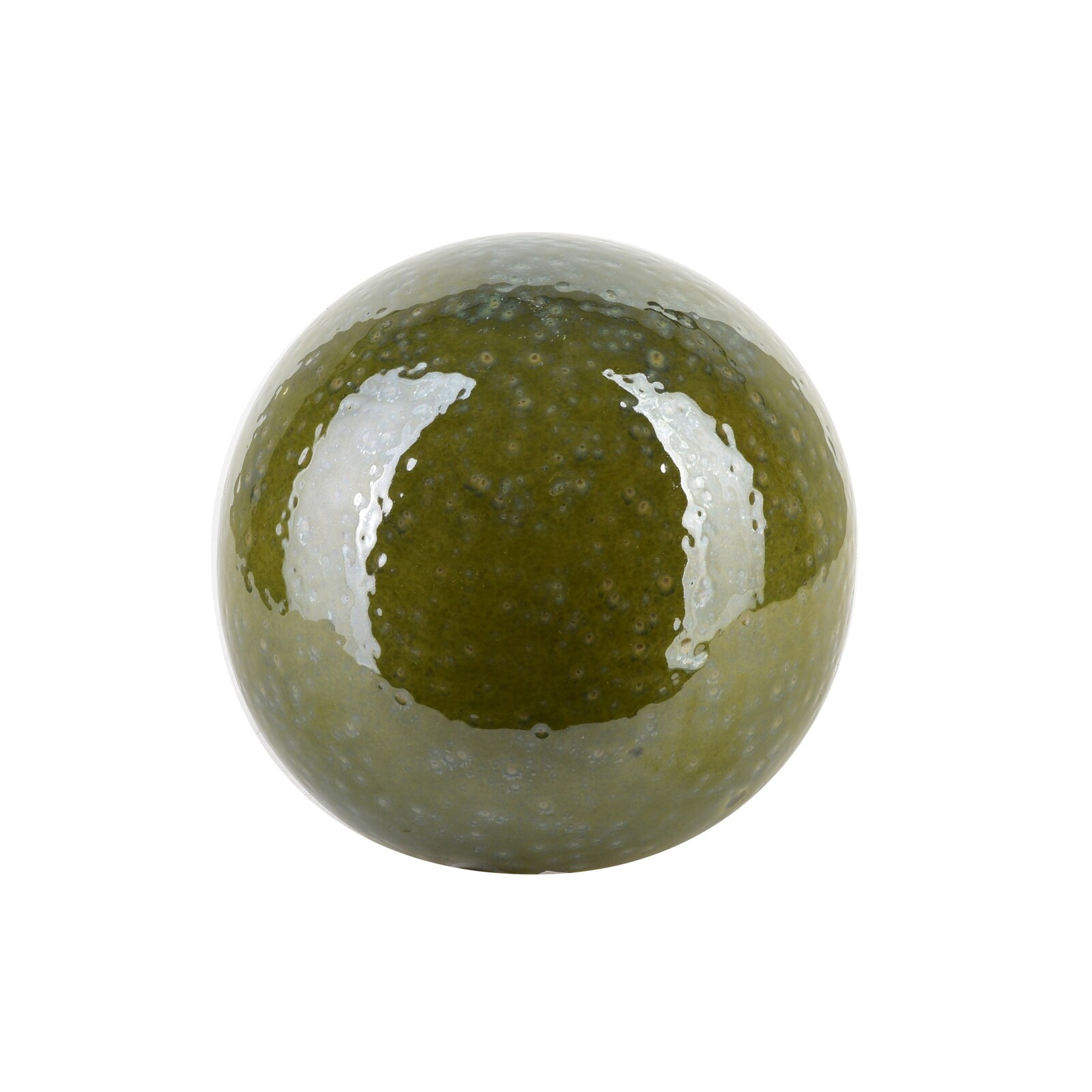Keramická dekorativní koule Saggio 11 cm zelená