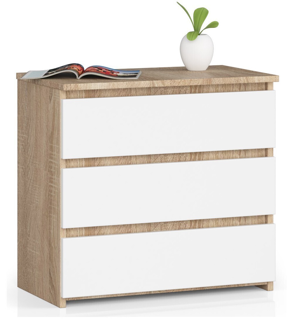 Komoda CL3 60 cm dub sonoma/biela