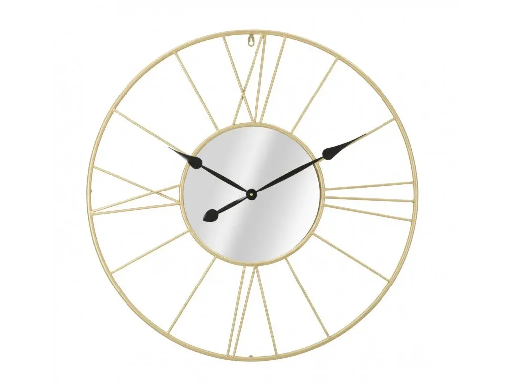 Kovové nástěnné hodiny Sticky 80 cm zlaté
