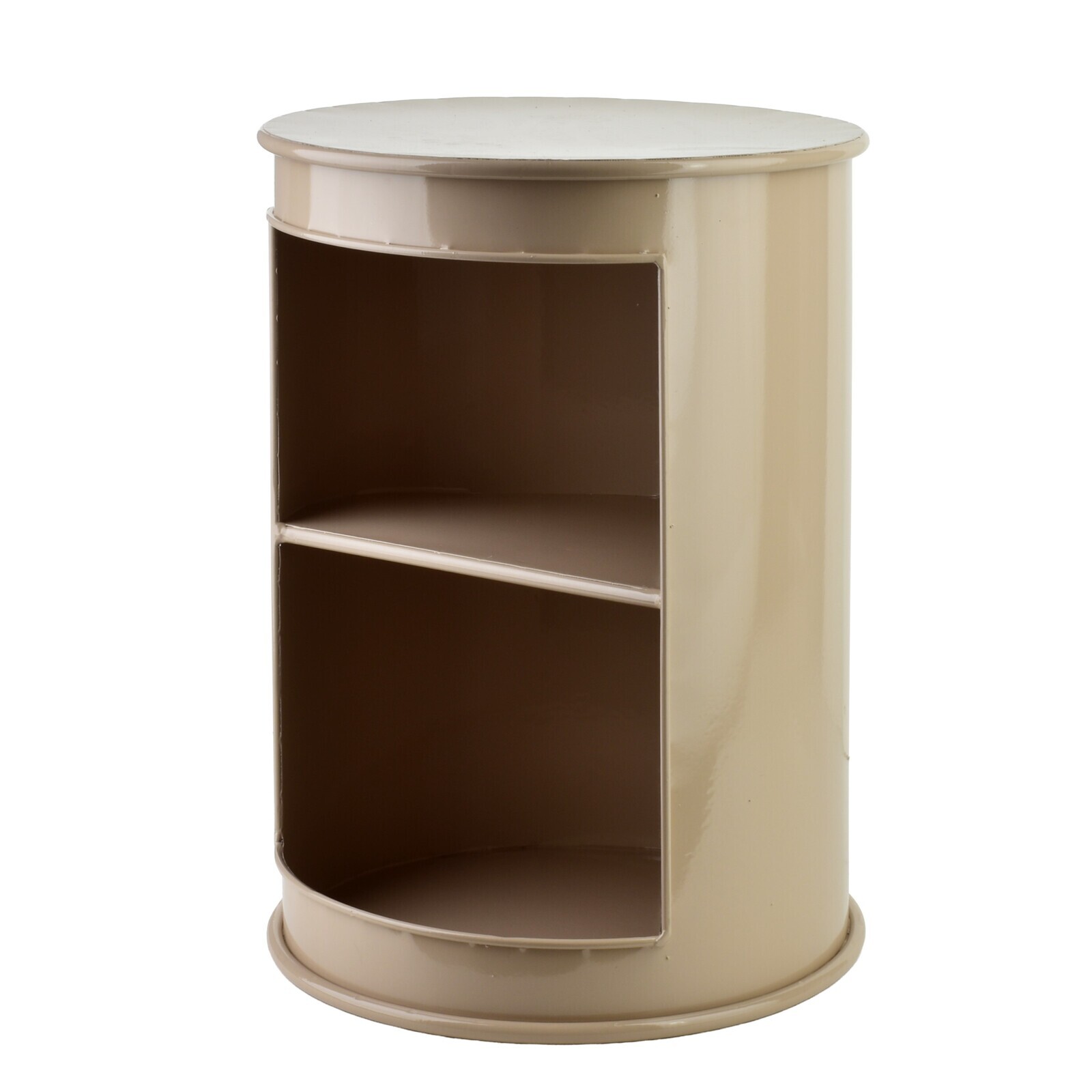 Kovový odkládací stolek ROGER béžový