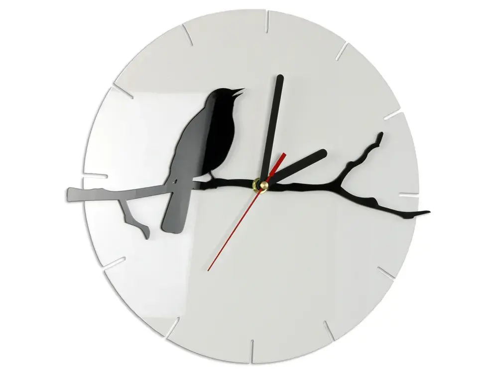 Nástěnné hodiny Birdy 30 cm černé/bílé
