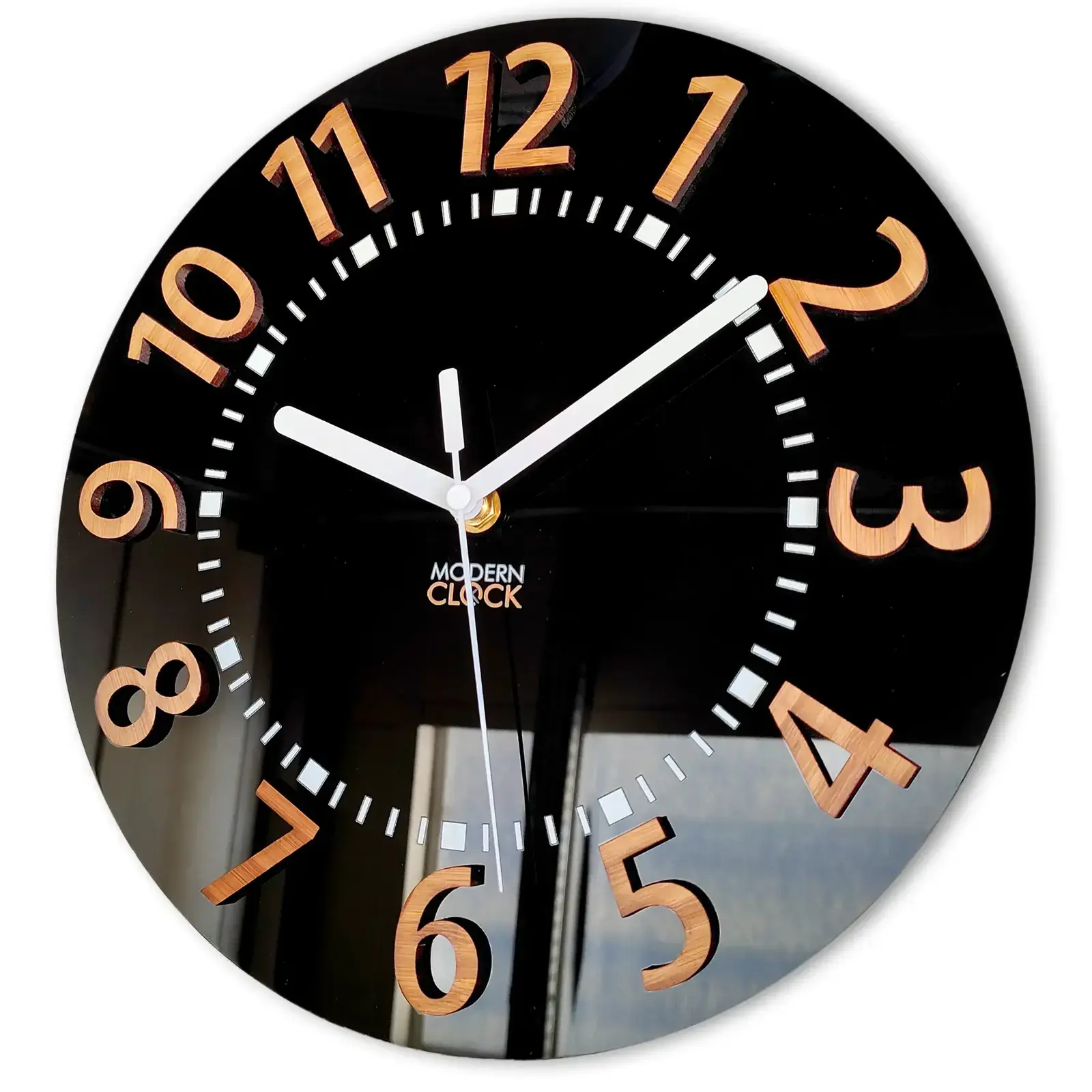 Nástěnné hodiny Eros 28 cm černé