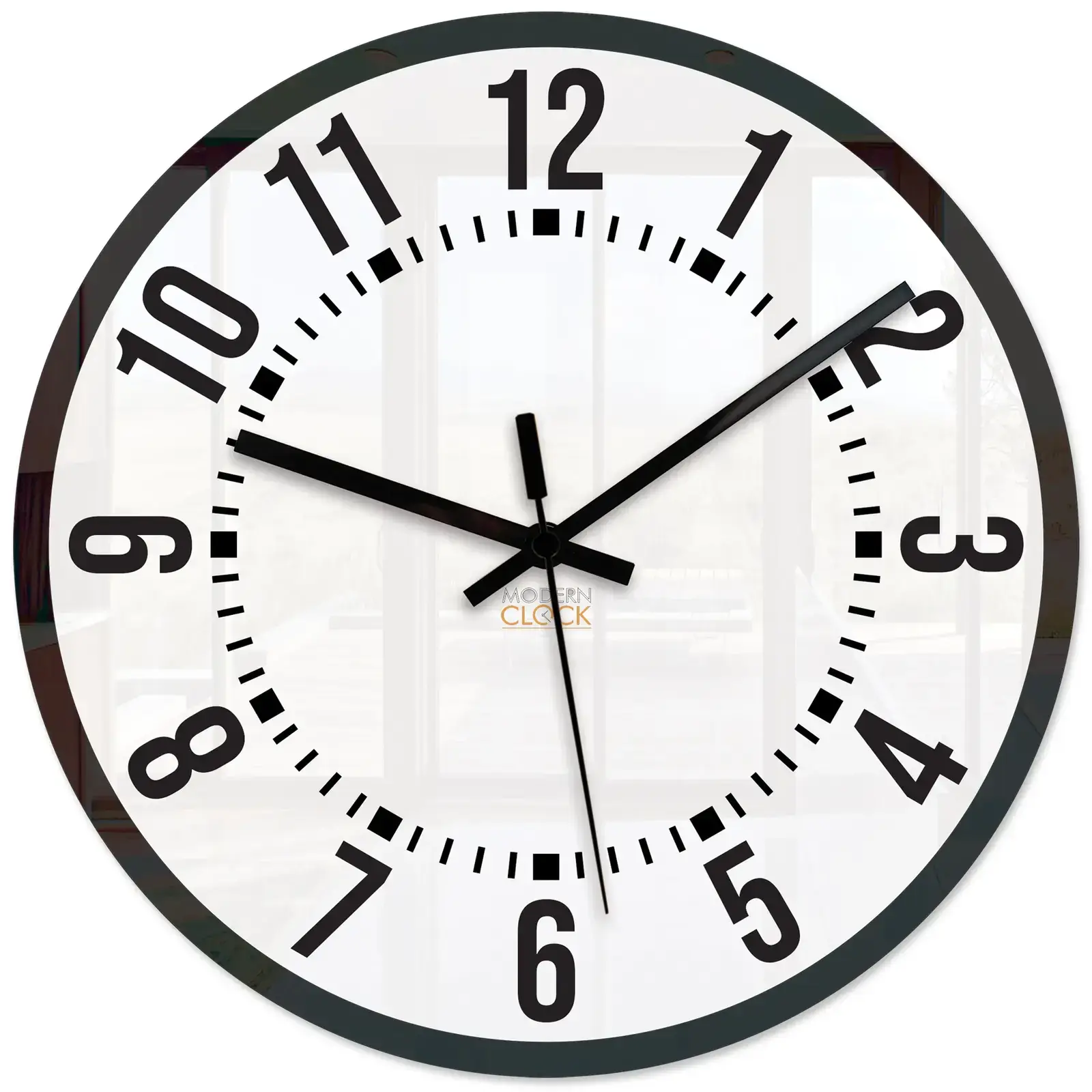 Nástěnné hodiny Oskar 30 cm bílé/černé