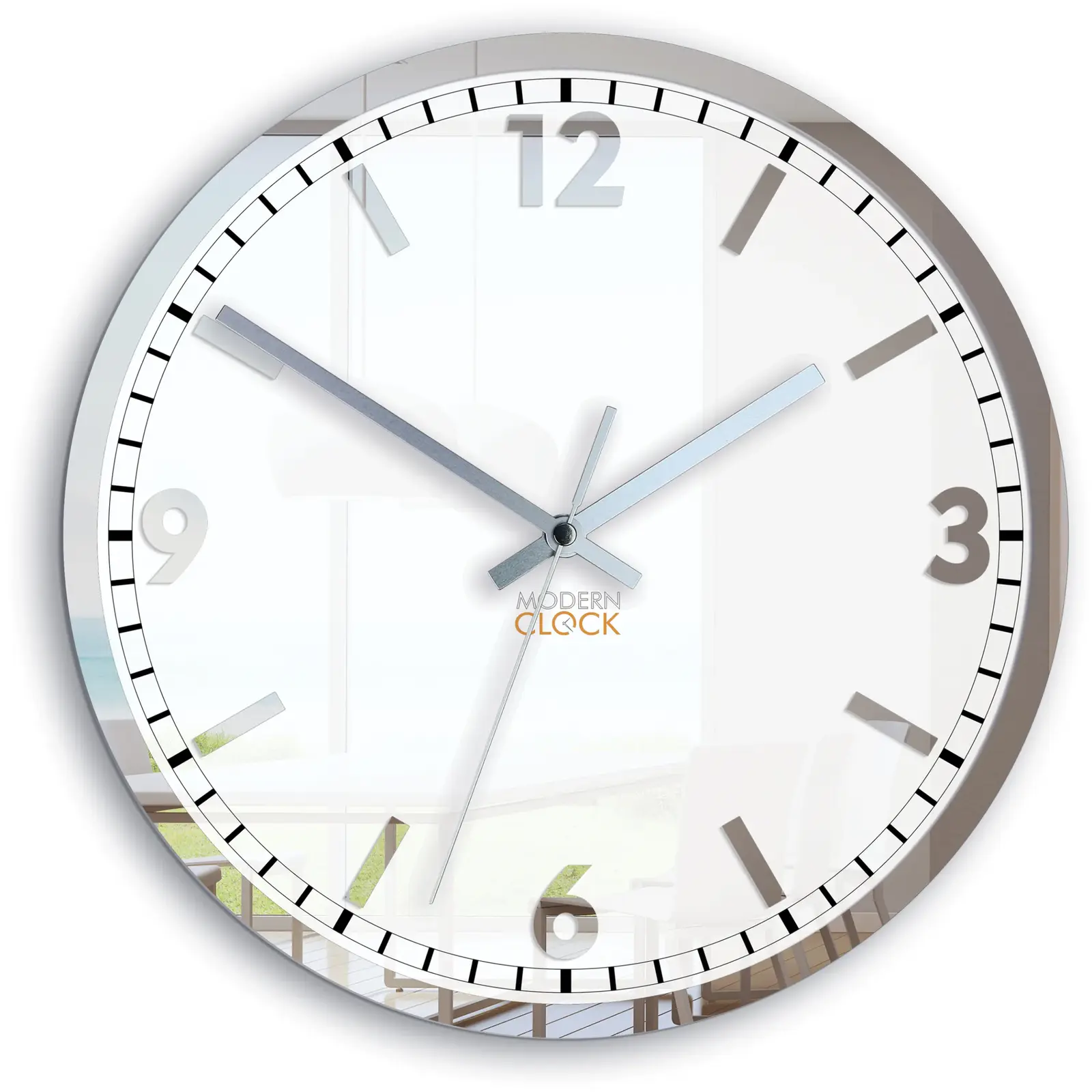 Nástěnné hodiny Solar 30 cm zrcadlové